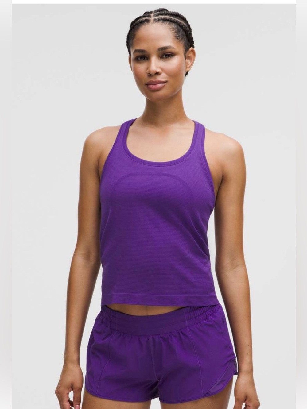 Lululemon Swiftly Tech Racerback 2.0 waist length in College Purple
